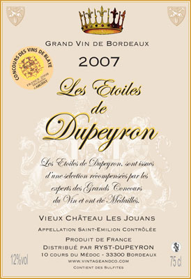 Vieux Château Les Jouans 2007